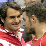 Roger Federer og Wawrinka