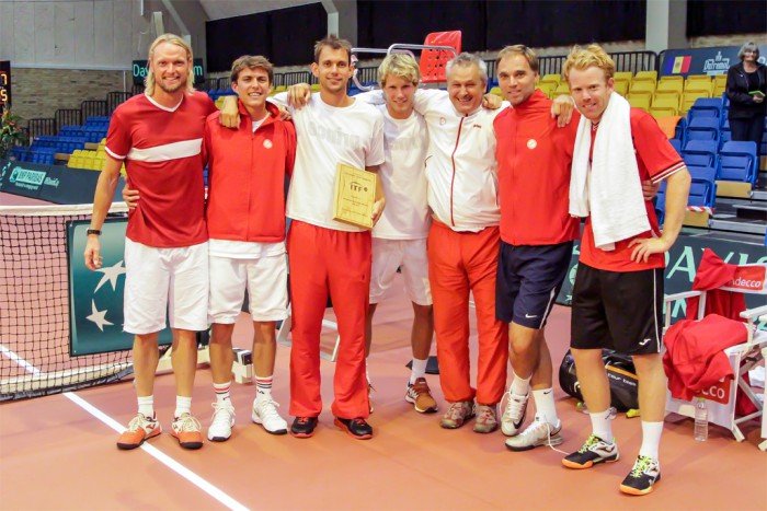 Reportage fra Davis Cup i Kolding: Danmark båret frem til oprykning