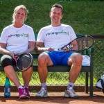 Tennisveteranerne Charlotte Gallina og Jonas Allentoft