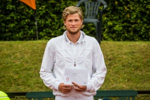 Tennisspilleren Christian Sigsgaard. Vinder af DTF Grand Prix Serie 2015