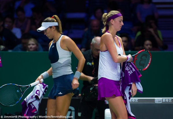 WTA: Singapore finalerne – Muguruza og Kvitova videre fra hvid gruppe
