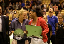 Caroline Wozniacki og Serena Williams