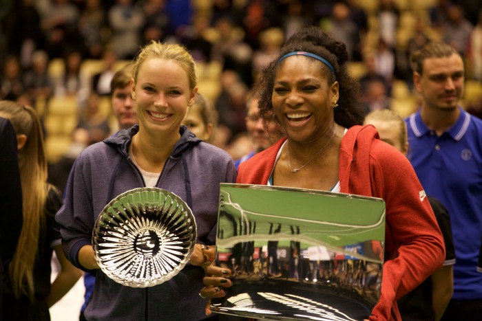 Caroline Wozniacki og Serena Williams