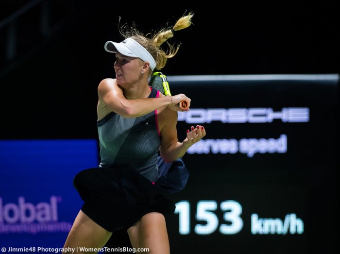 WTA Auckland:  Wozniacki uddelte æg til de morgenfriske