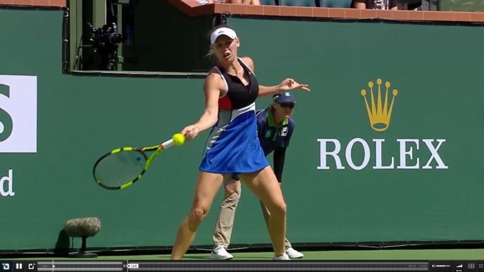 WTA Indian Wells: Trods bunker af fejl vandt Wozniacki