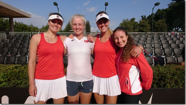 Maria Jespersen, Clara Tauson, Emilie Francati, Karen Barritza