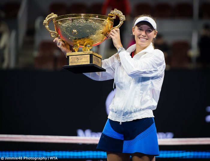 WTA Beijing 2018: Wozniacki tog titlen for anden gang