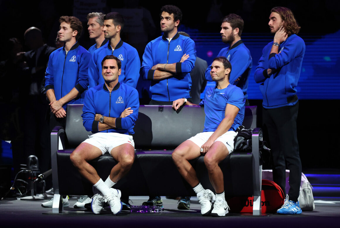 Wimbledon Champion Roger Federer of Switzerland poses